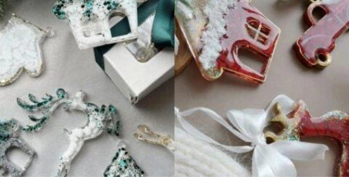 Crea figuras navideñas con resina para decorar árbol de navidad