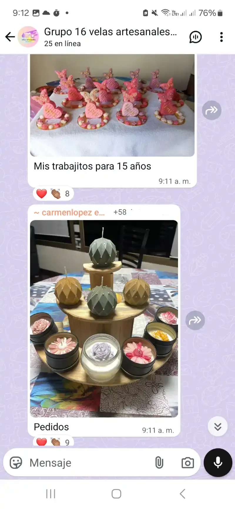 Testimonio de alumna taller de velas